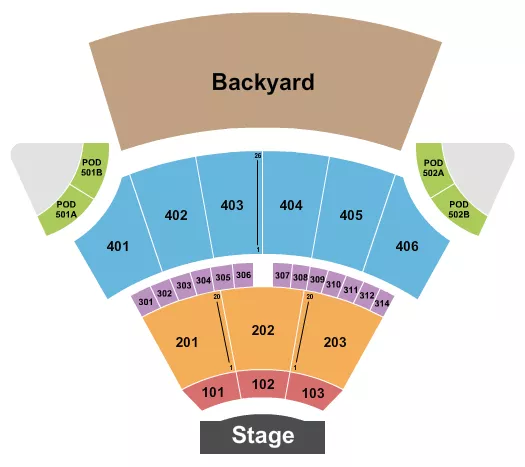 ENDSTAGE Seating Map Seating Chart