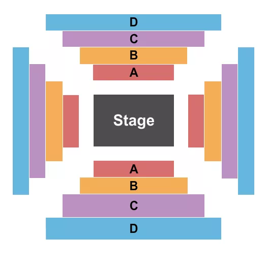 ENDSTAGE SQUARE Seating Map Seating Chart