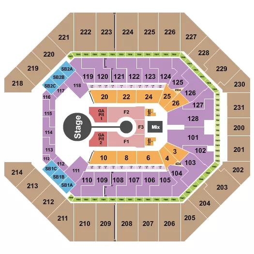 BRANDON LAKE Seating Map Seating Chart