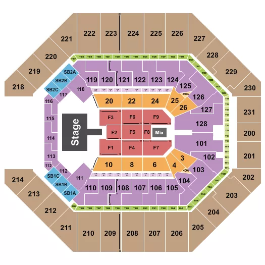DON OMAR Seating Map Seating Chart