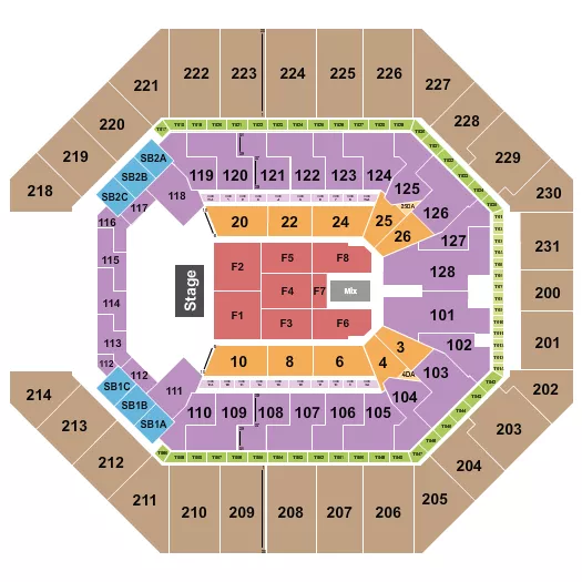 ENDSTAGE 3 Seating Map Seating Chart
