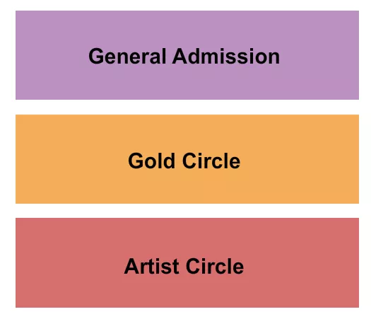 GA GOLD ARTIST CIRCLE Seating Map Seating Chart