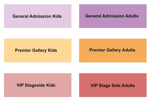 VENARDOS CIRCUS Seating Map Seating Chart