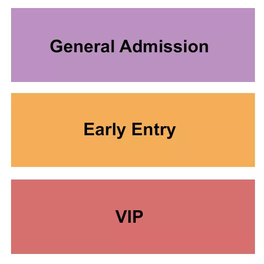 GA EARLY ENTRY VIP Seating Map Seating Chart