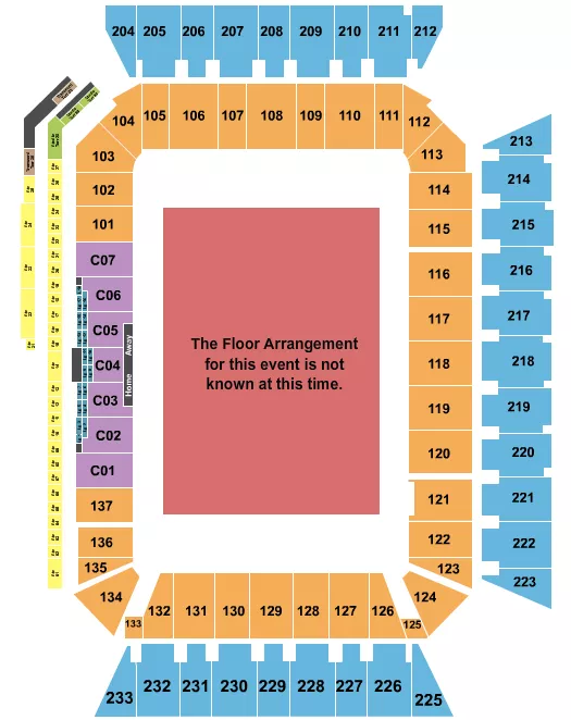 GENERIC FIELD Seating Map Seating Chart