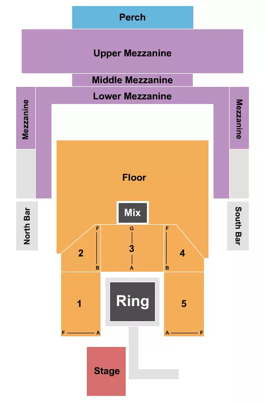BOXING Seating Map Seating Chart