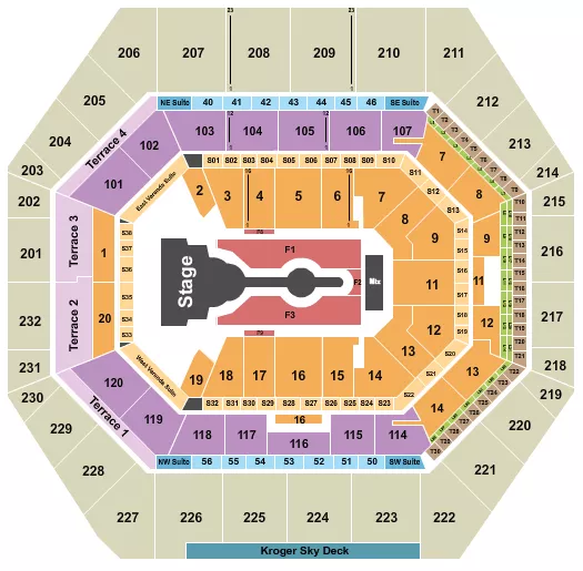 CARDI B Seating Map Seating Chart