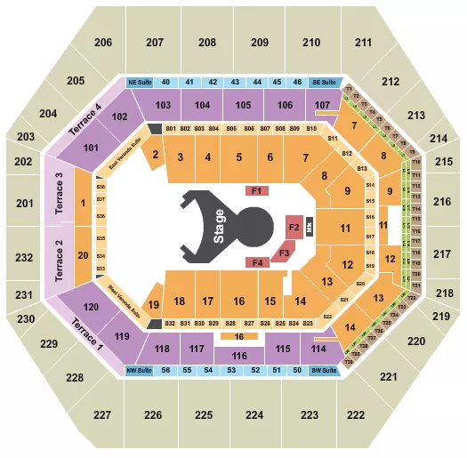 CIRQUE OVO Seating Map Seating Chart