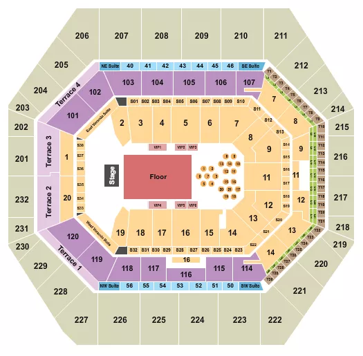 ENDSTAGE FLOOR TABLES 2 Seating Map Seating Chart