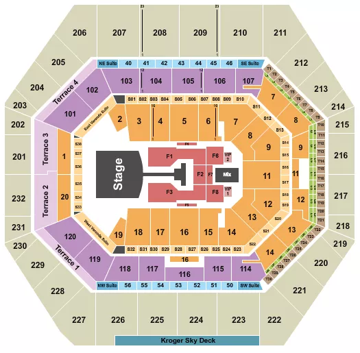 JONAS BROTHERS Seating Map Seating Chart