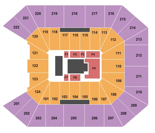 WRESTLING Seating Map Seating Chart