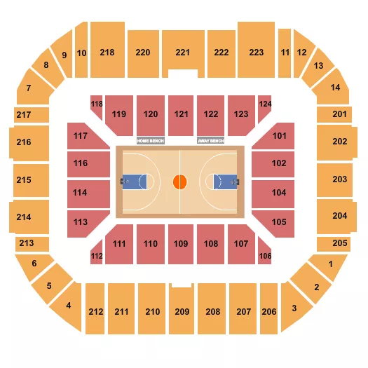 BASKETBALL Seating Map Seating Chart