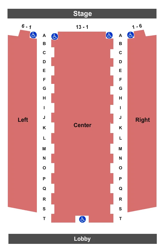 ENDSTAGE Seating Map Seating Chart