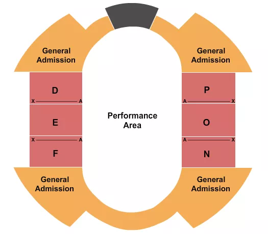 PERFORMANCE AREA 2 Seating Map Seating Chart