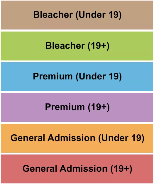 GA PREM BLEAC 19 Seating Map Seating Chart