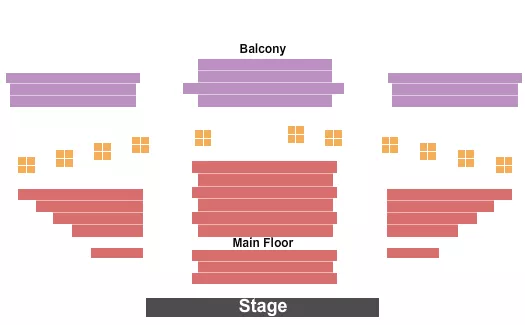 GARY LAURA MAURER CONCERT HALL AT OLD TOWN SCHOOL OF FOLK MUSIC ENDSTAGE 2 Seating Map Seating Chart