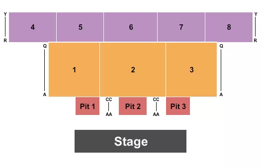 ENDSTAGE Seating Map Seating Chart