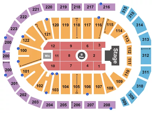 MELANIE MARTINEZ Seating Map Seating Chart