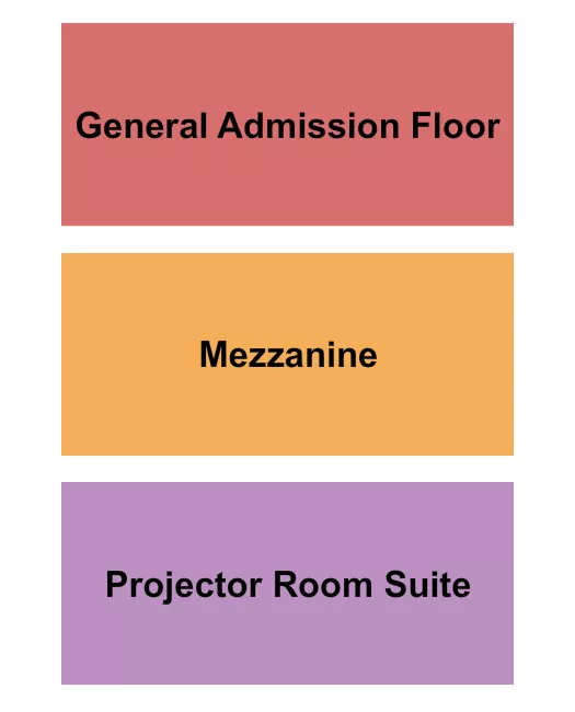 FLOOR MEZZ PROJECTOR Seating Map Seating Chart