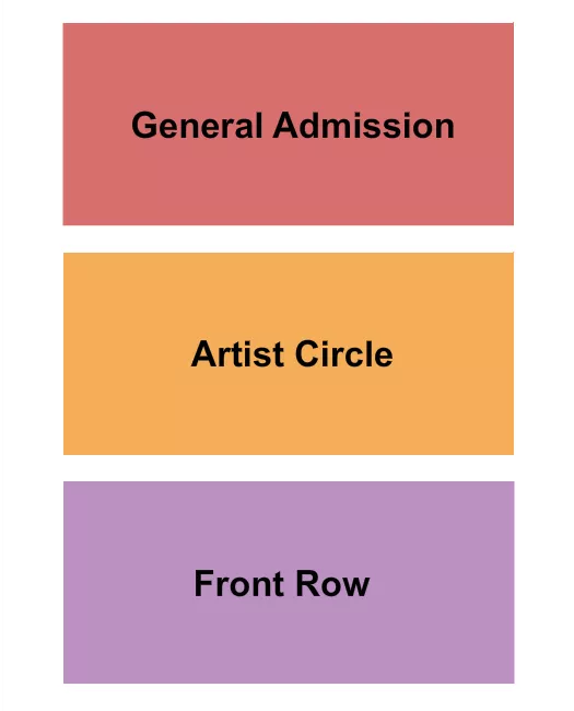 GA ARTIST CIRCLE FRONT ROW Seating Map Seating Chart