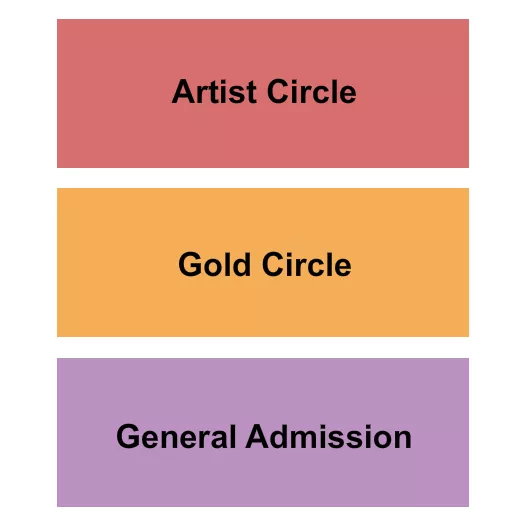 GA ARTIST GOLD Seating Map Seating Chart