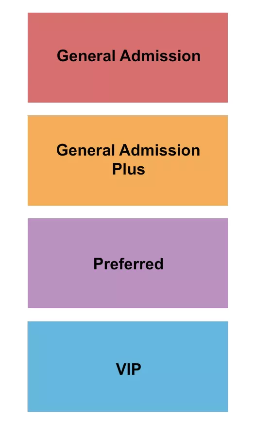 SOULJOELS AT SUNNYBROOK GA GA PREFERRED VIP Seating Map Seating Chart