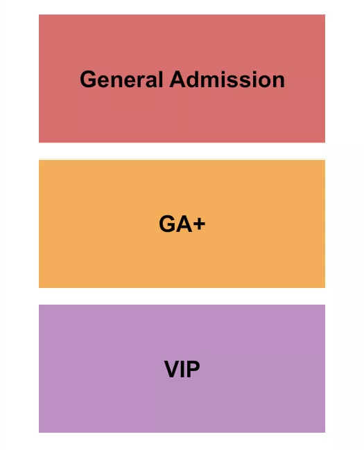 GA GA VIP Seating Map Seating Chart