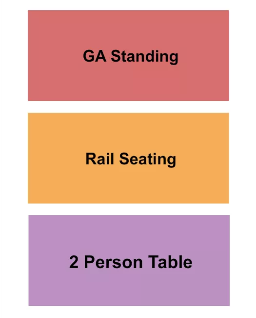 GA RAIL TABLE 2 Seating Map Seating Chart