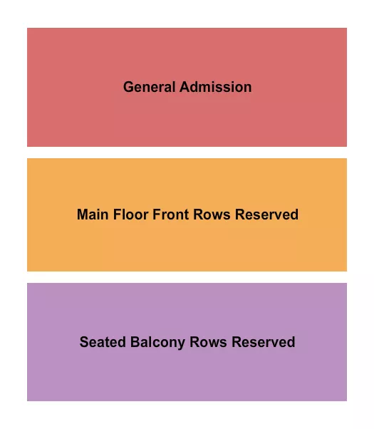 WASHINGTON HALL SEATTLE GA RESERVED Seating Map Seating Chart