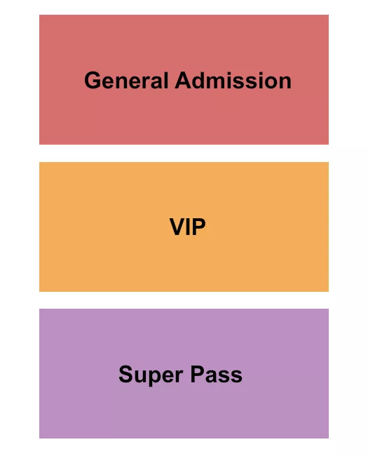 ZANIES COMEDY NIGHT CLUB NASHVILLE GA VIP SUPER PASS Seating Map Seating Chart