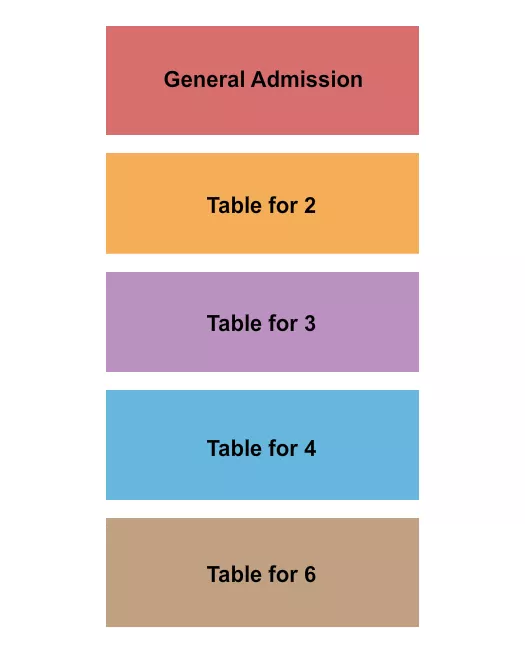 GA VIP TABLES Seating Map Seating Chart
