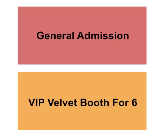 ZIGGYS GREENSBORO GA VIP BOOTH Seating Map Seating Chart