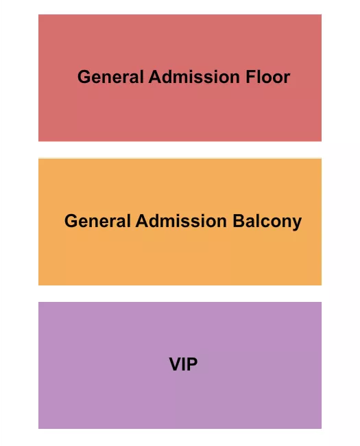GA FLOOR BALC VIP Seating Map Seating Chart