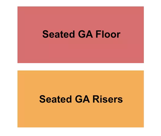 GA FLOOR GA RISERS Seating Map Seating Chart