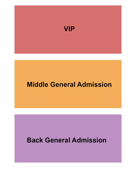 GA MIDDLE BACK VIP Seating Map Seating Chart
