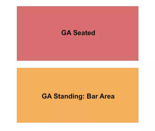 GA SEATED BAR Seating Map Seating Chart