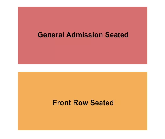 GA SEATED FRONT ROW Seating Map Seating Chart
