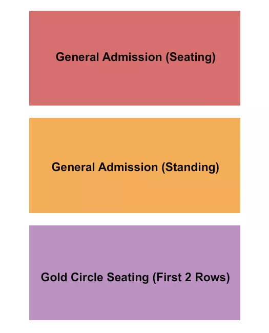 GA SEATED STANDING GC Seating Map Seating Chart
