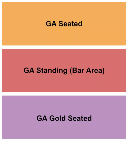 GA SEATED STANDING GOLD SEATED Seating Map Seating Chart