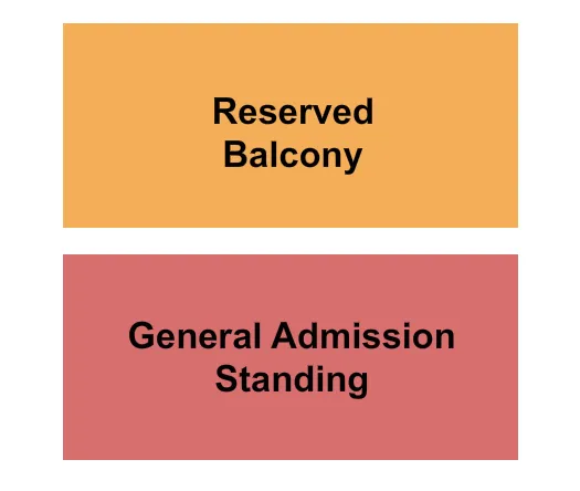 RES BALC GA STAND Seating Map Seating Chart