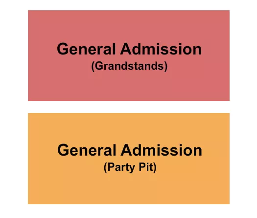 HARDIN COUNTY FAIRGROUNDS OH GA PARTY PIT Seating Map Seating Chart