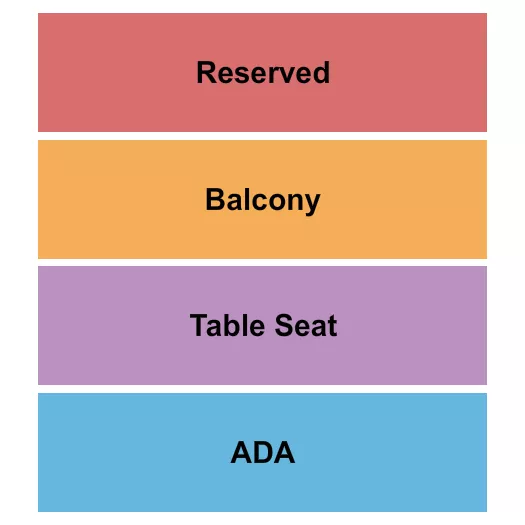 THE ADMIRAL OMAHA RSV BALC TBL Seating Map Seating Chart