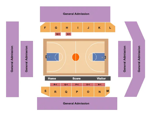 BASKETBALL Seating Map Seating Chart