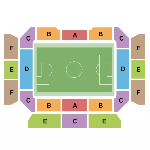 LA28 FOOTBALL Seating Map Seating Chart