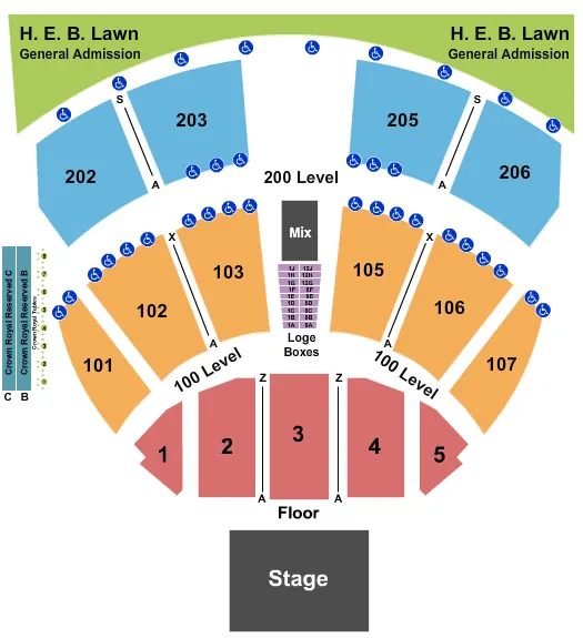 END STAGE 2 Seating Map Seating Chart