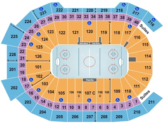 HOCKEY 2 Seating Map Seating Chart
