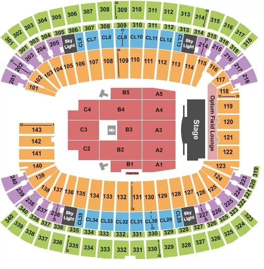BRUNO MARS Seating Map Seating Chart