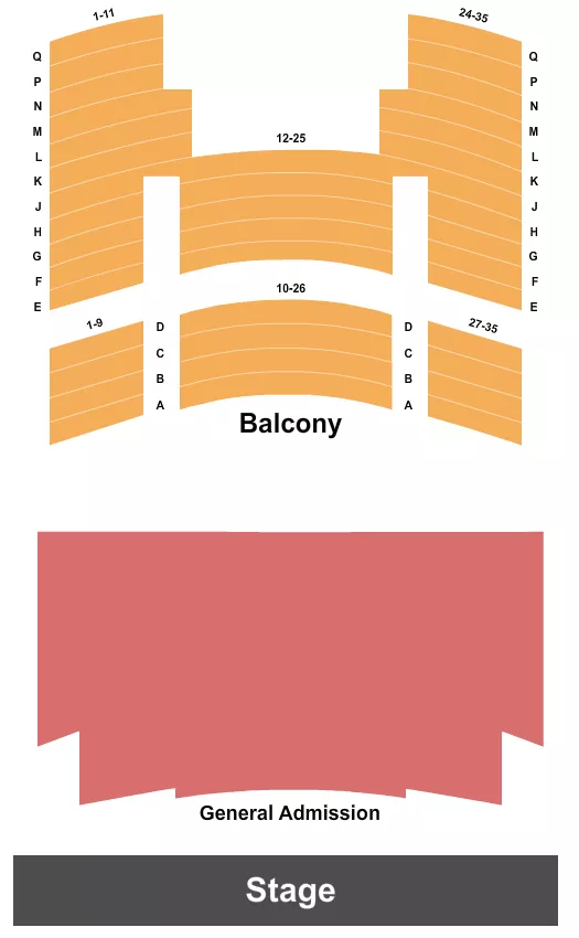 ENDSTAGE GA Seating Map Seating Chart