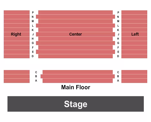 ENDSTAGE Seating Map Seating Chart
