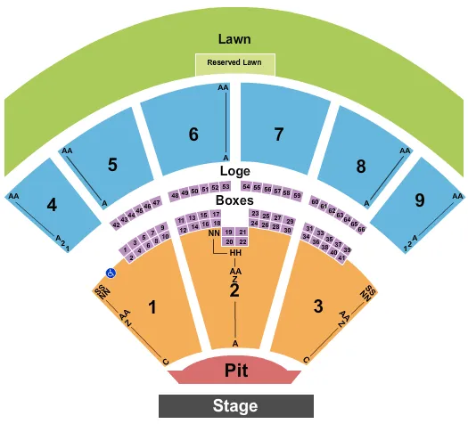 CHRIS STAPLETON Seating Map Seating Chart